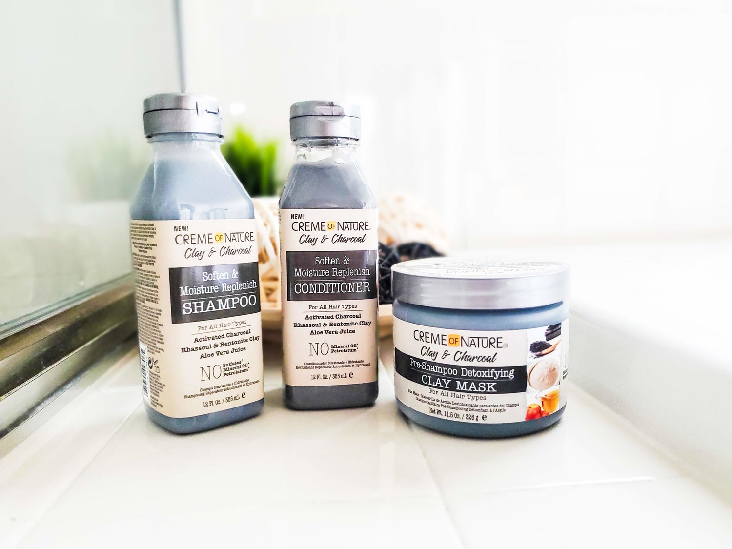 Benefits of clay mask for hair - Creme of Nature's New Clay and Charcoal Collection