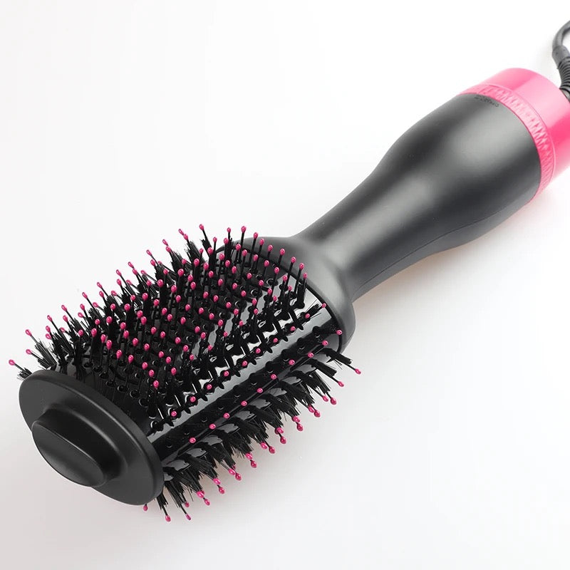 Nubian Galore Hair Dryer Brush - Hot Air Brush with Adjustable Temperature Perfect for 4C Hair - Hot Brush for Hair Styling - Hot Air Styler &amp; Heated Hair Brush Dryer