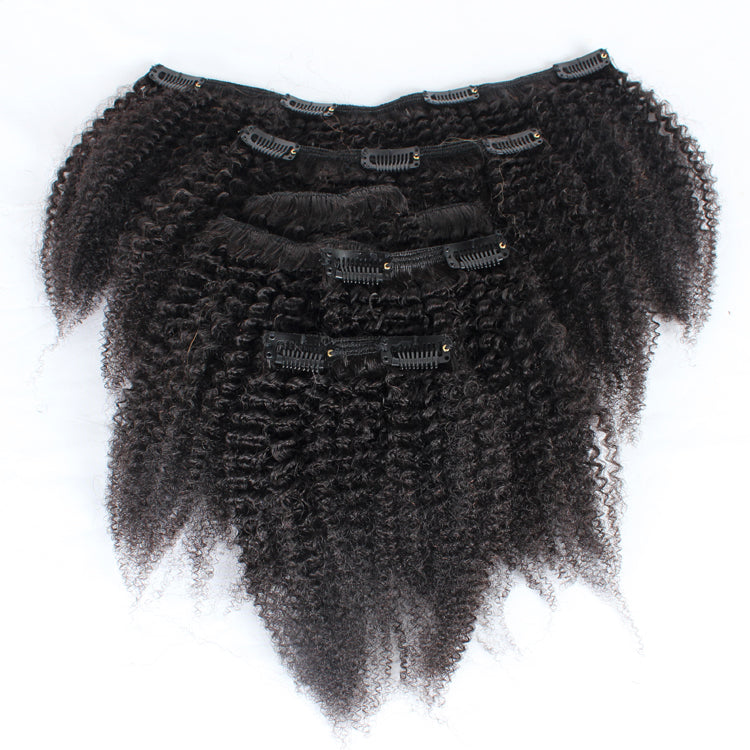 4C Afro Kinky Curly Virgin Hair Clip Ins