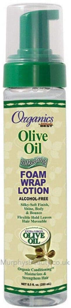 Organics by Africa&#39;s Best Olive Oil Silkening Foam Wrap Lotion 8.5oz