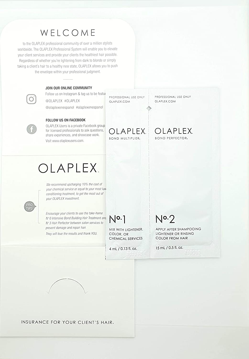 Olaplex Single Use Pro Kit (4ml No.1 &amp; 15ml No.2)