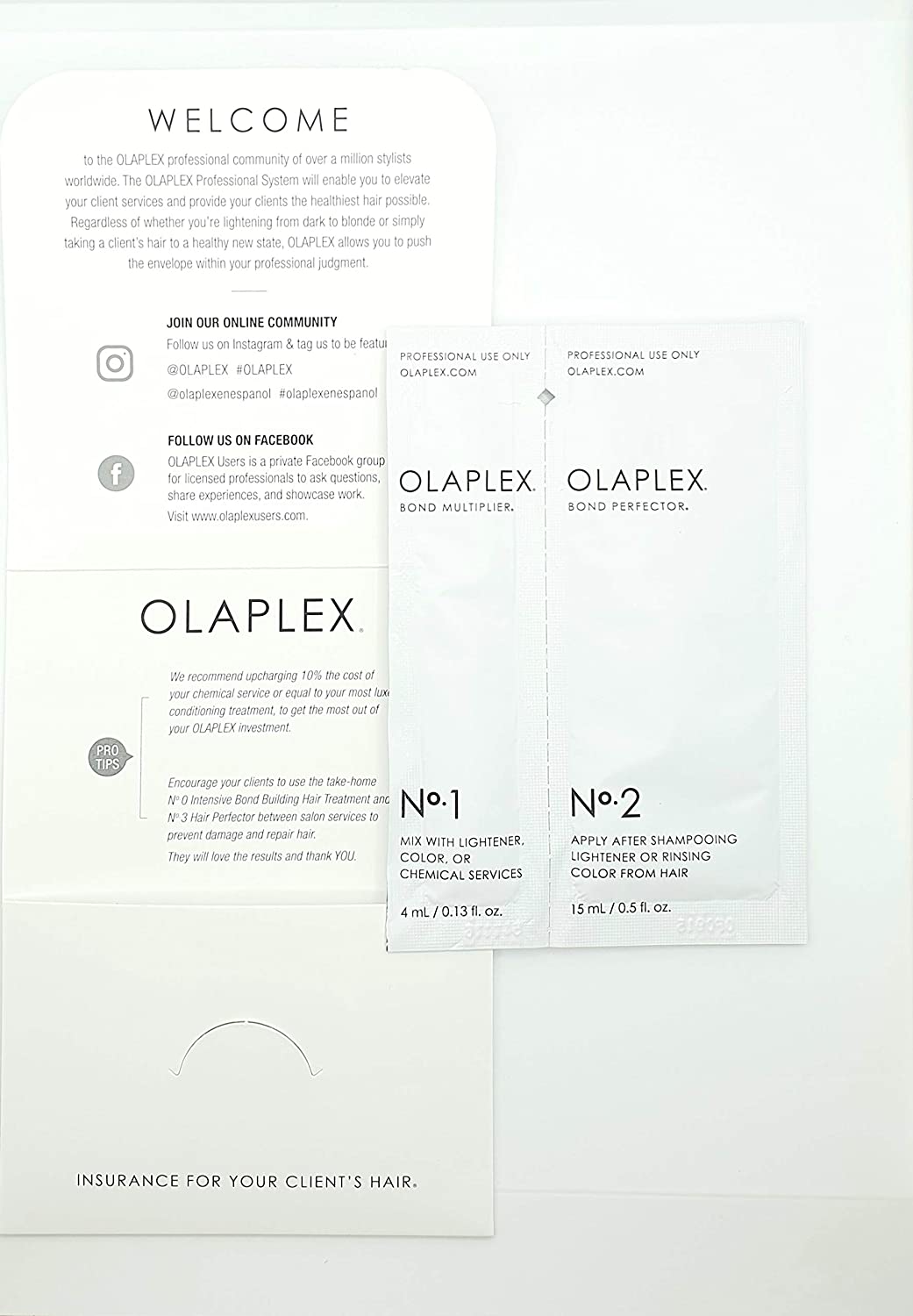 Olaplex Single Use Pro Kit (4ml No.1 &amp; 15ml No.2)