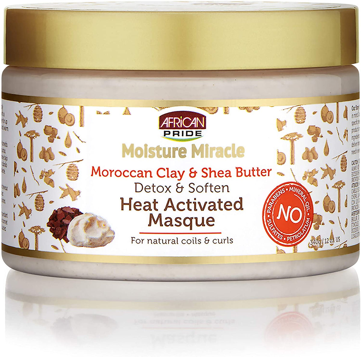 African Pride Moisture Miracle Detox &amp; Soften Heat Activated Hair Masque 340g