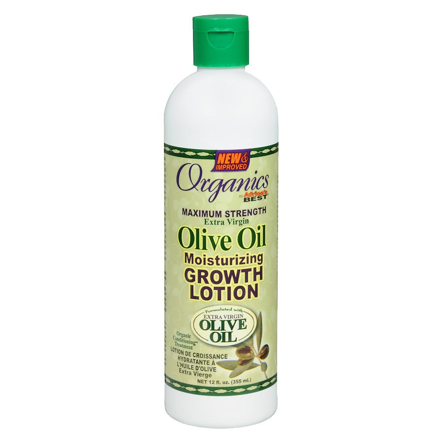 Organics by Africa&#39;s Best Maximum Strength Organics Olive Oil Moisturizing Growth Lotion 12oz