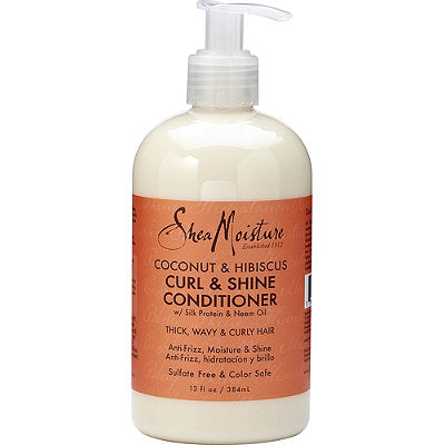 SheaMoisture Coconut &amp; Hibiscus Curl &amp; Shine Conditioner 384ml - 13oz