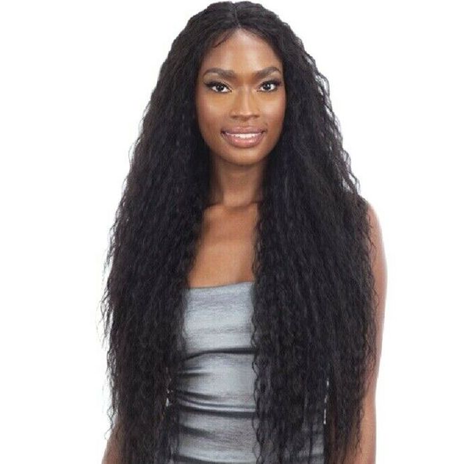 FREETRESS EQUAL SYNTHETIC LACE FRONT LONG BRAZILIAN CURLY HAIR WIG FREE PART-403