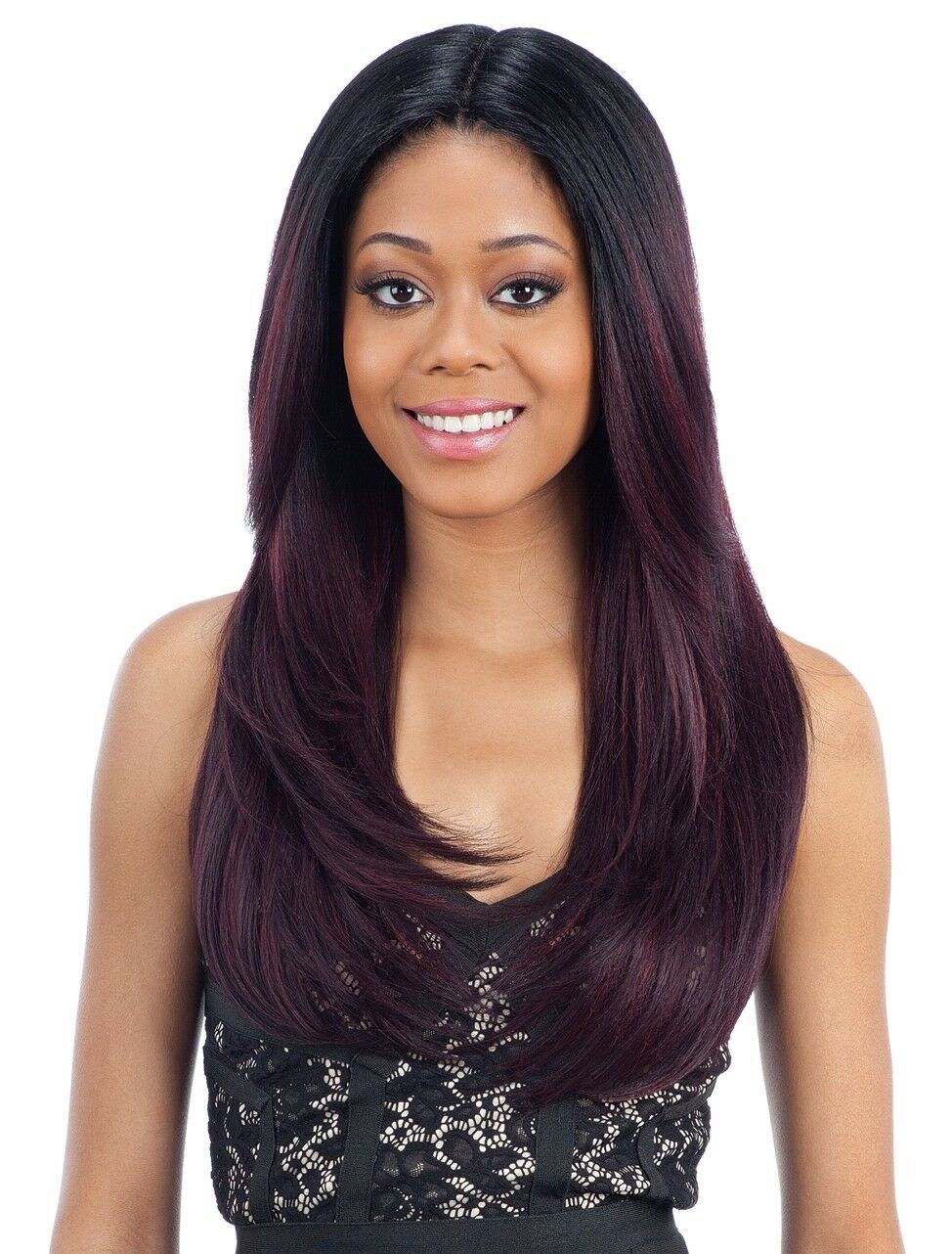 FREETRESS EQUAL 6 INCH LACE PART LONG STRAIGHT HAIR WIG MAC