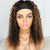 Kinky Curly Headband Wig with Highlights