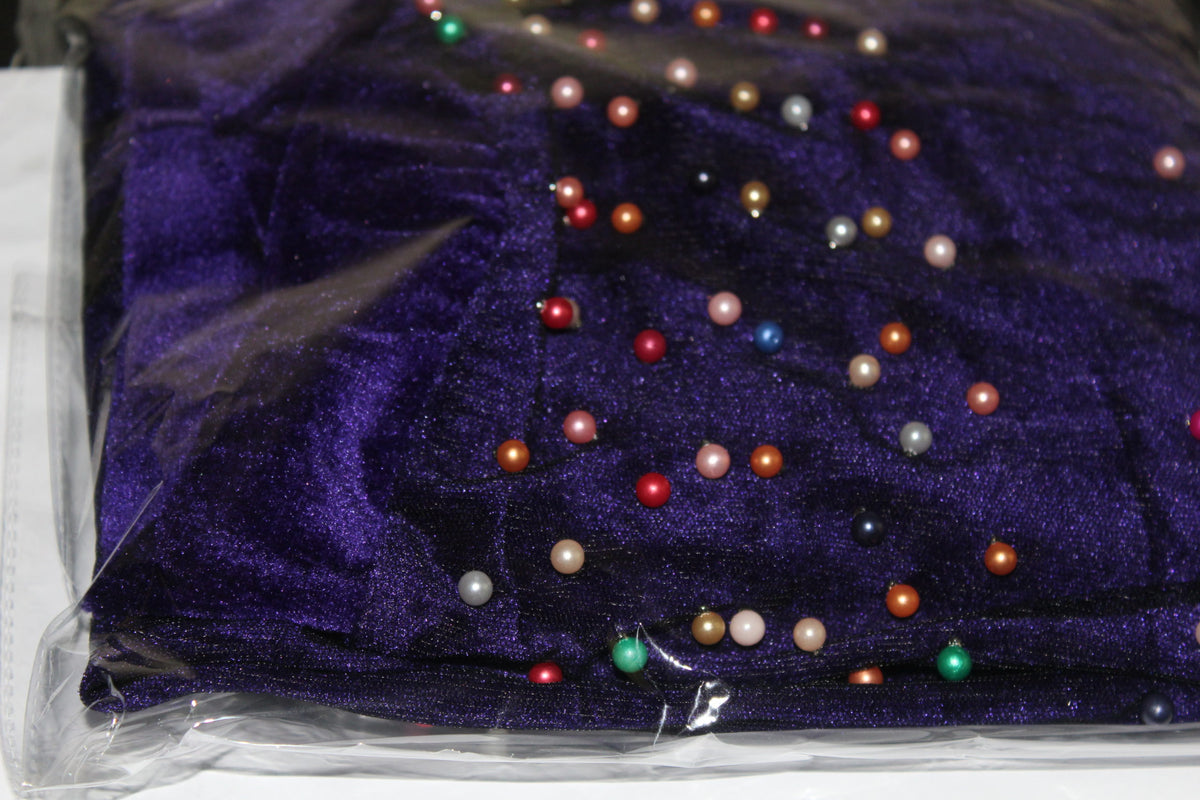 Velvet Hair Turbans with Beads