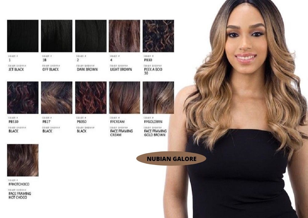 FREETRESS EQUAL 5 INCH LACE PART LONG WAVY CURLY HAIR WIG VALENTINO
