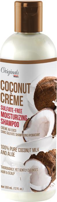 Africa&#39;s Best Coconut Creme Recipes Sulfate-Free Moisturizing Shampoo 12oz