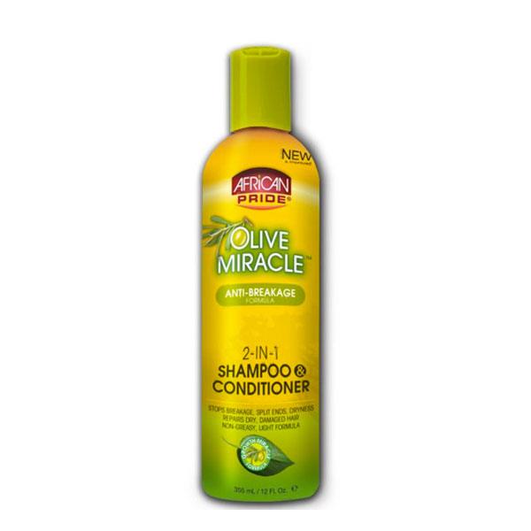 African Pride 2 In 1 Shampoo and Conditioner 355ml - 12oz