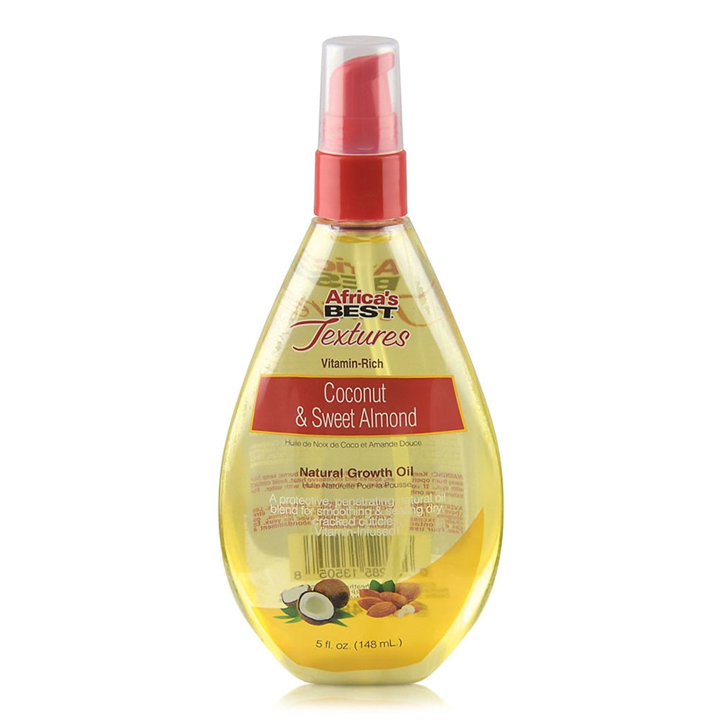 Africa&#39;s Best Textures Coconut &amp; Sweet Almond Growth Oil 5oz