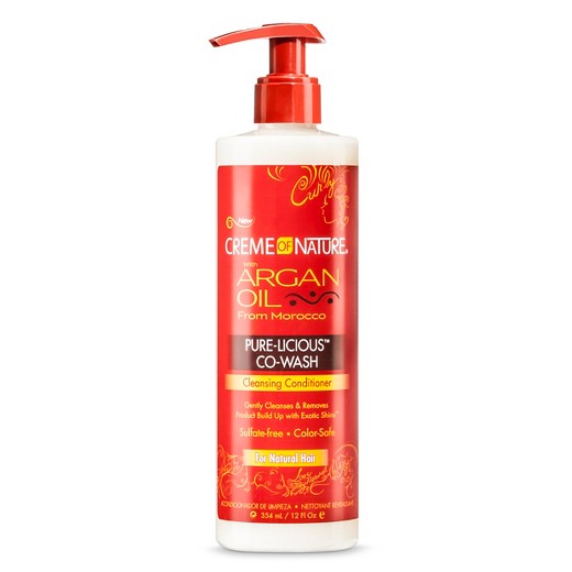 Creme of Nature Argan Oil Pure-licious Co-wash Cleansing Conditioner 355ml - 12oz