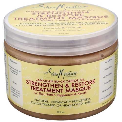 SheaMoisture Jamaican Black Castor Oil Strengthen, Grow &amp; Restore Treatment Masque ( 354 ml - 12 fl oz.)