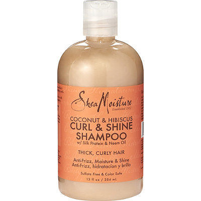 SheaMoisture Coconut &amp; Hibiscus Curl &amp; Shine Shampoo 384ml - 13 oz.